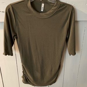 Wishlist green ribbed top